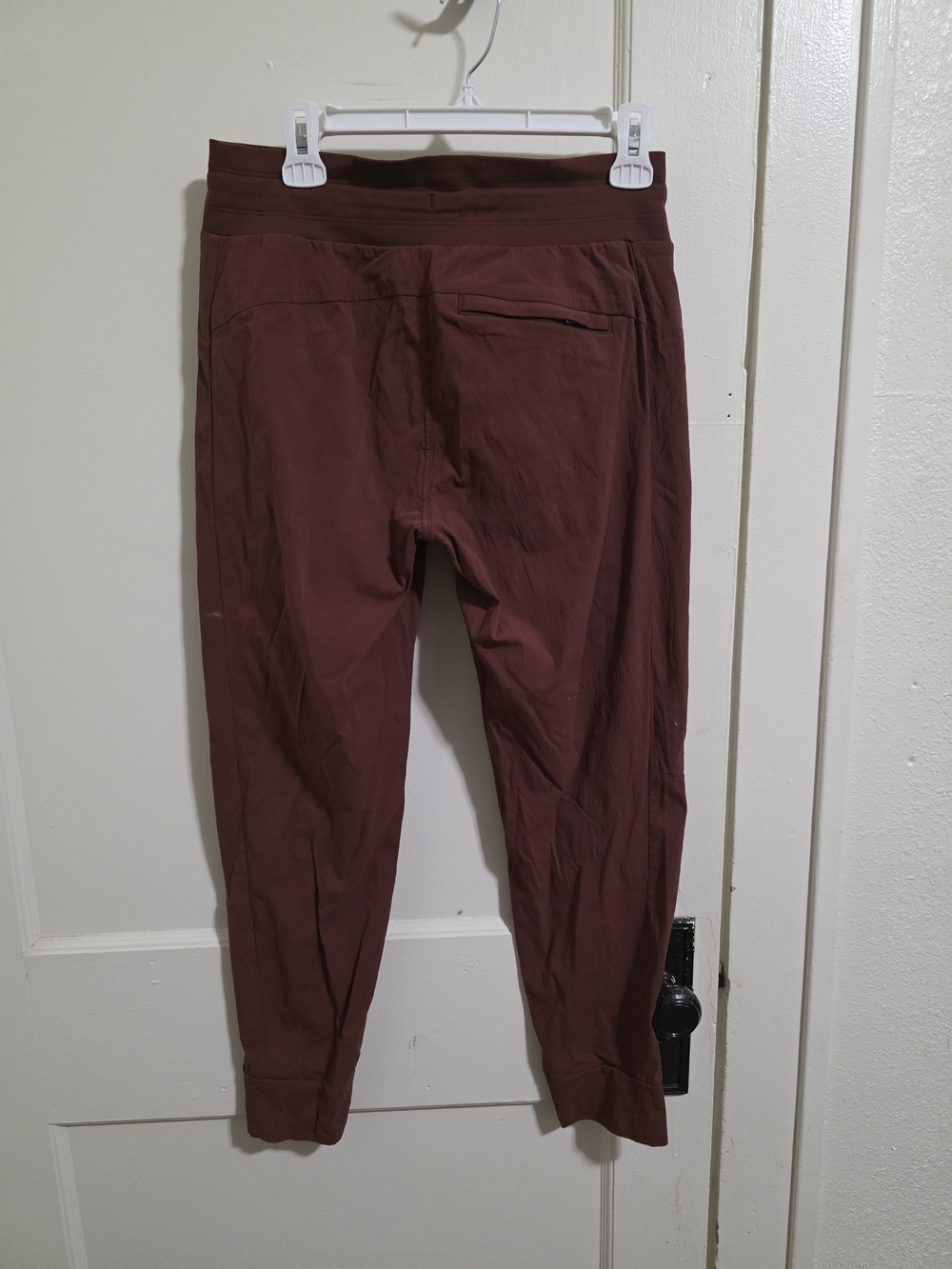 Athleta Rust-Brown Drawstring Jogger Pants - Picture 3 of 4